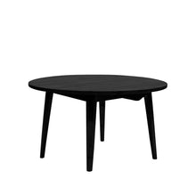 Load image into Gallery viewer, mila round oak dining table - matte black 120cm