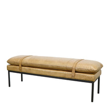 Load image into Gallery viewer, baxter's bench - caramel leather