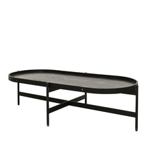 Load image into Gallery viewer, the Ōhura oval coffee table - black