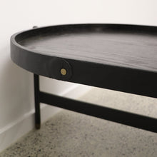 Load image into Gallery viewer, the Ōhura oval coffee table - black