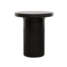 Load image into Gallery viewer, roma crete side table - onyx