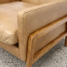 Load image into Gallery viewer, gary's sofa - caramel leather (three seater)