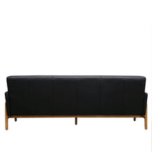 Load image into Gallery viewer, gary's sofa - onyx leather (three seater)