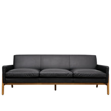 Load image into Gallery viewer, gary's sofa - onyx leather (three seater)