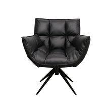 Load image into Gallery viewer, ivar's swivel armchair - black leather