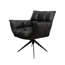 Load image into Gallery viewer, ivar's swivel armchair - black leather