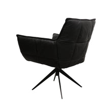 Load image into Gallery viewer, ivar's swivel armchair - black leather