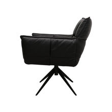 Load image into Gallery viewer, ivar's swivel armchair - black leather