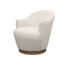 Load image into Gallery viewer, cirrus swivel chair - cream shearling