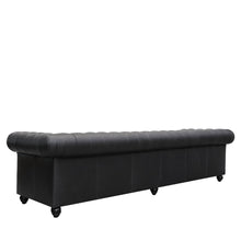 Load image into Gallery viewer, the regal sofa - onyx leather (four seater)