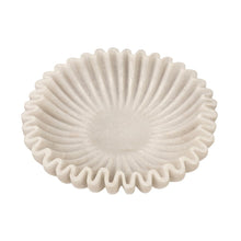 Load image into Gallery viewer, the pleated marble dish - medium
