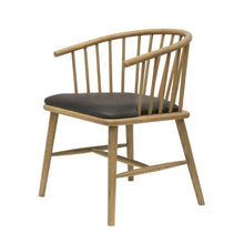 Load image into Gallery viewer, arrowtown dining chair - aged black leather