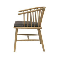 Load image into Gallery viewer, arrowtown dining chair - aged black leather