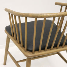 Load image into Gallery viewer, arrowtown dining chair - aged black leather