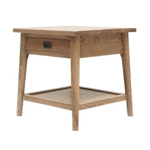 Load image into Gallery viewer, mila round oak bedside table