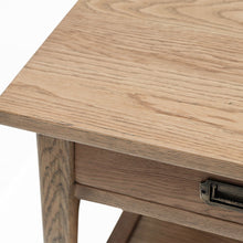 Load image into Gallery viewer, mila round oak bedside table