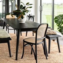 Load image into Gallery viewer, mila oak dining table - matte black 220cm