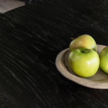 Load image into Gallery viewer, mila round oak dining table - matte black 120cm