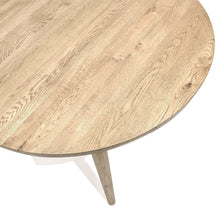 Load image into Gallery viewer, mila round oak dining table - 120cm