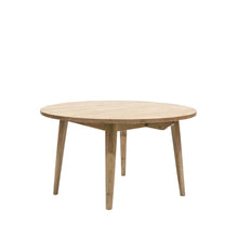 Load image into Gallery viewer, mila round oak dining table - 120cm