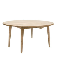 Load image into Gallery viewer, mila round oak dining table - 150cm