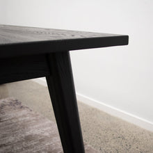 Load image into Gallery viewer, mila oak dining table - matte black 150cm