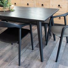Load image into Gallery viewer, mila oak dining table - matte black 180cm