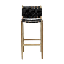 Load image into Gallery viewer, infinity weave bar stool - black