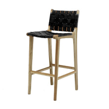 Load image into Gallery viewer, infinity weave bar stool - black