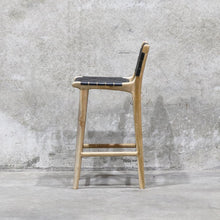 Load image into Gallery viewer, infinity weave bar stool - black