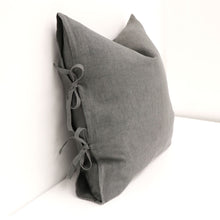 Load image into Gallery viewer, toula tie cushion - charcoal