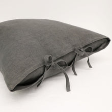 Load image into Gallery viewer, toula tie cushion - charcoal