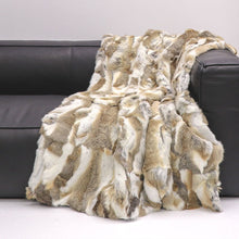 Load image into Gallery viewer, cambridge throw - patched natural