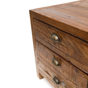 percy's printmaker side table (two drawer)