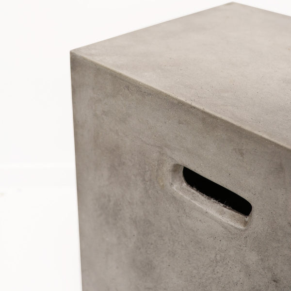 crete rectangle stool
