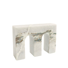 load image into Gallery viewer, marble double arch - white
