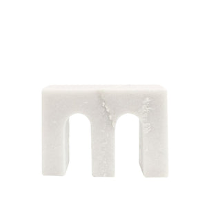 marble double arch - white