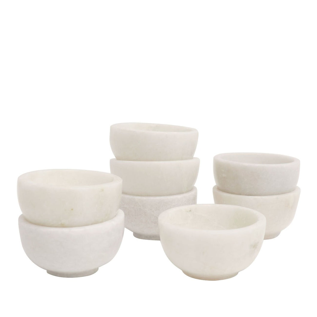 marble pinch bowls - x8