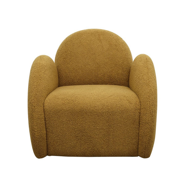 mosszilla swivel armchair - ochre shearling