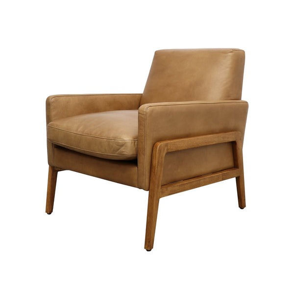 gary's armchair - caramel leather