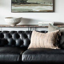 Load image into Gallery viewer, the regal sofa -onyx leather (three seater)
