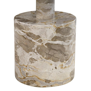 tina's beige marble side table