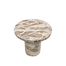 Load image into Gallery viewer, tina&#39;s beige marble side table
