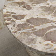 Load image into Gallery viewer, tina&#39;s beige marble side table
