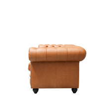 Load image into Gallery viewer, the regal sofa - caramel leather (three seater)
