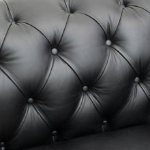 Load image into Gallery viewer, the regal sofa - onyx leather (four seater)
