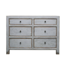 Load image into Gallery viewer, Otira dresser six drawer - vintage grey

