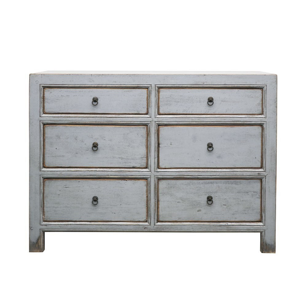 Otira dresser six drawer - vintage grey