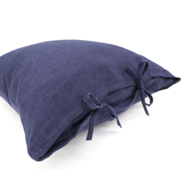 toula tie cushion - indigo