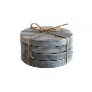 marble coaster set - stone